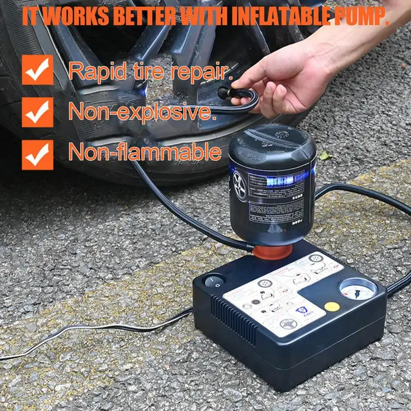 Neue 450 ml Reifenreparatur-Dichtungsflüssigkeit, starkes Gummi, verschleißfest, nicht korrosiv, sofortige Bindung, Lederpunktionsreparatur Image