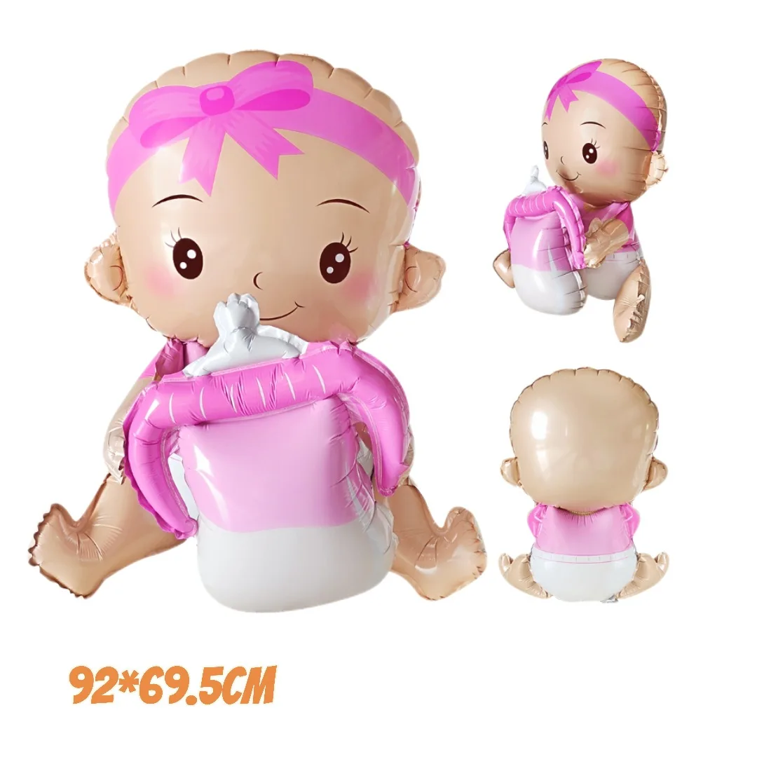1pc Pink Girl Baby Bottle Jumbo Mylar Foil Ballon Girl Helium Ballon Great for Baby Shower Gender Reveal Birthday Party Decor