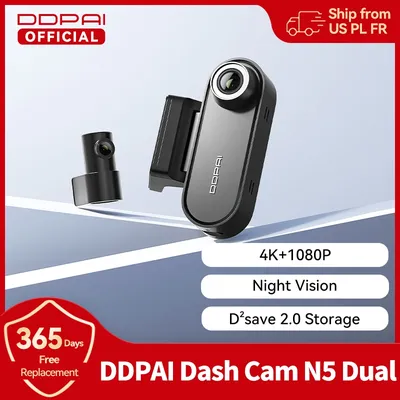 DDPAI Dash Cam N5 Dual vorne und hinten 4K Ultra HD Auflösung Dash Kamera NightVIS ADAS GPS Auto Aufnahme