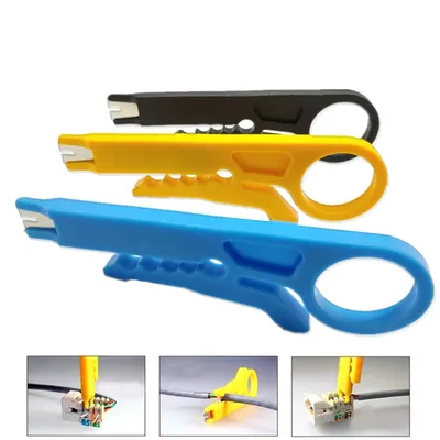 Mini Portable Wire Stripper Knife Crimper Pliers Crimping Tool Cable Stripping Wire Cutter Multi Tools Cut Line Pocket Multitool