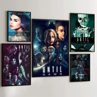 1PC Until Dawn Poster Movie Sticky Posters Retro Kraft Paper Sticker DIY Room Bar Cafe Aesthetic Art Wall Painting