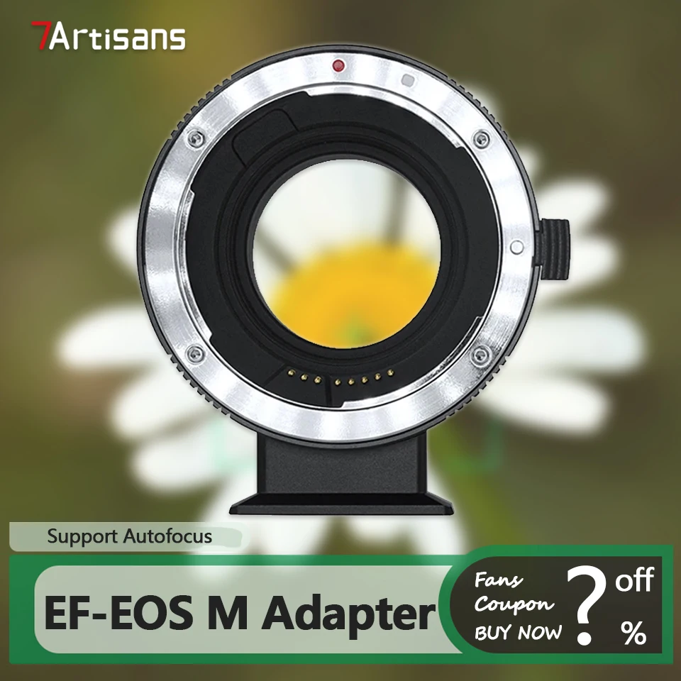 7artisans EF-EOS M Autofokus-Adapter für Canon EF auf Canon M M2 M3 M5 Sigma Yongnuo Serie Kameras Objektivzubehör Image