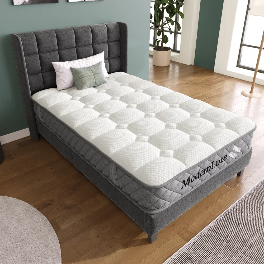 Orthopädische Kaltschaummatratze 90 x 200 cm, Matratze mit 7-Zonen-Taschenfederkernen, mittelfest – OEKO-TEX ® Zertifiziert