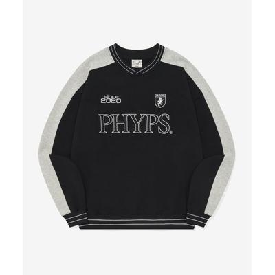 physicaleducation PHYPS SOCCER CREWNECK BLACK/GRAY