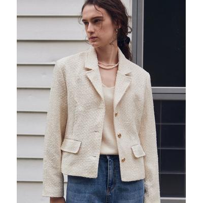 nicknicole FORMAL TWEED JACKET_CREAM