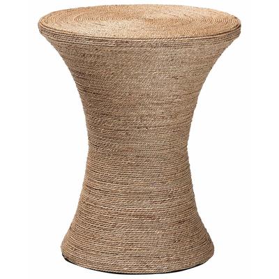 Baxton Studio Cady Japandi Seagrass Side Table