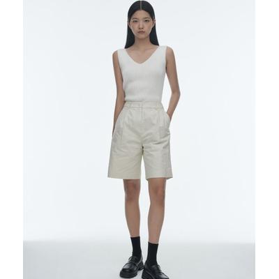 musinsastandardwoman WOMENS COTTON WIDE BERMUDA SHORTS