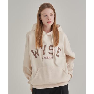 wyse Basic College Logo Hood Cream