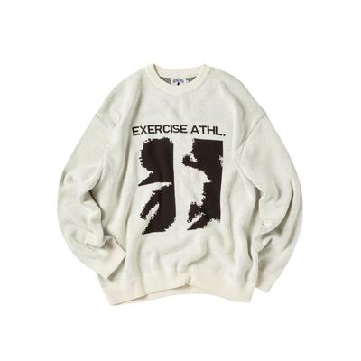 exercise RUNNER PUZZLE PIECE JACQUARD KNIT_IVORY