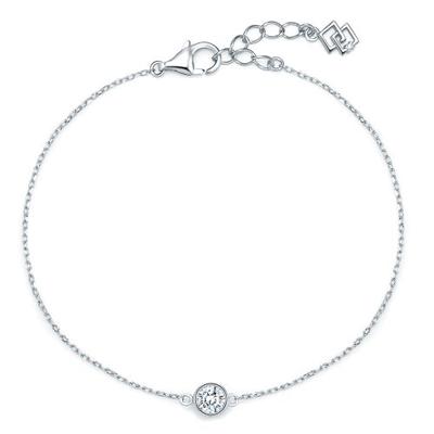dieuamour Silver 925 Petit Ange Diamond Bracelet White