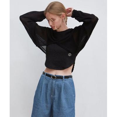 nicknicole NICOLE LAYERED KNIT BOLERO_BLACK