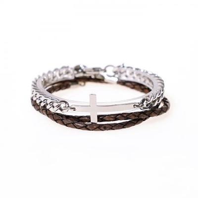 jbansclassic Cross Serge 315 Ring Barre Leather 480DGR Bracelet Set