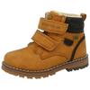 Winterboots TOM TAILOR, Kinder, Gr. 23, braun (camelfarben), Lederimitat, Textil, sportlich, Schuhe, mit gepolstertem Schaftrand