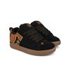 Sneaker DC SHOES "Court Graffik", Gr. 6(38), schwarz, braun, gum, 57.05% Leder, 28.2% Synthetikmaterial, 13.87% Polyester, 0.88% Textil, Schuhe