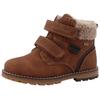 Winterboots TOM TAILOR, Kinder, Gr. 28, braun (cognac), Lederimitat, casual, Schuhe, mit Tex-Membrane