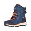 Winterstiefel TROLLKIDS "KIDS HAFJELL WINTER BOOTS XT", Gr. 37, nordic blau, mystic blau, flame orange, Synthetik, Textil, sportlich, Schuhe, wasserdicht, Klettverschluss, reflektierende Details