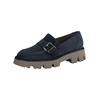 Slipper PAUL GREEN "Paul Green Slipper Veloursleder", Damen, Gr. 39, blau space, Veloursleder, casual, Schuhe