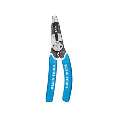 Klein Tools Klein-Kurve Heavy-Duty Wire Stripper/Cutter/Crimper Multi Tool 8-20 AWG Blue/White K12065CR