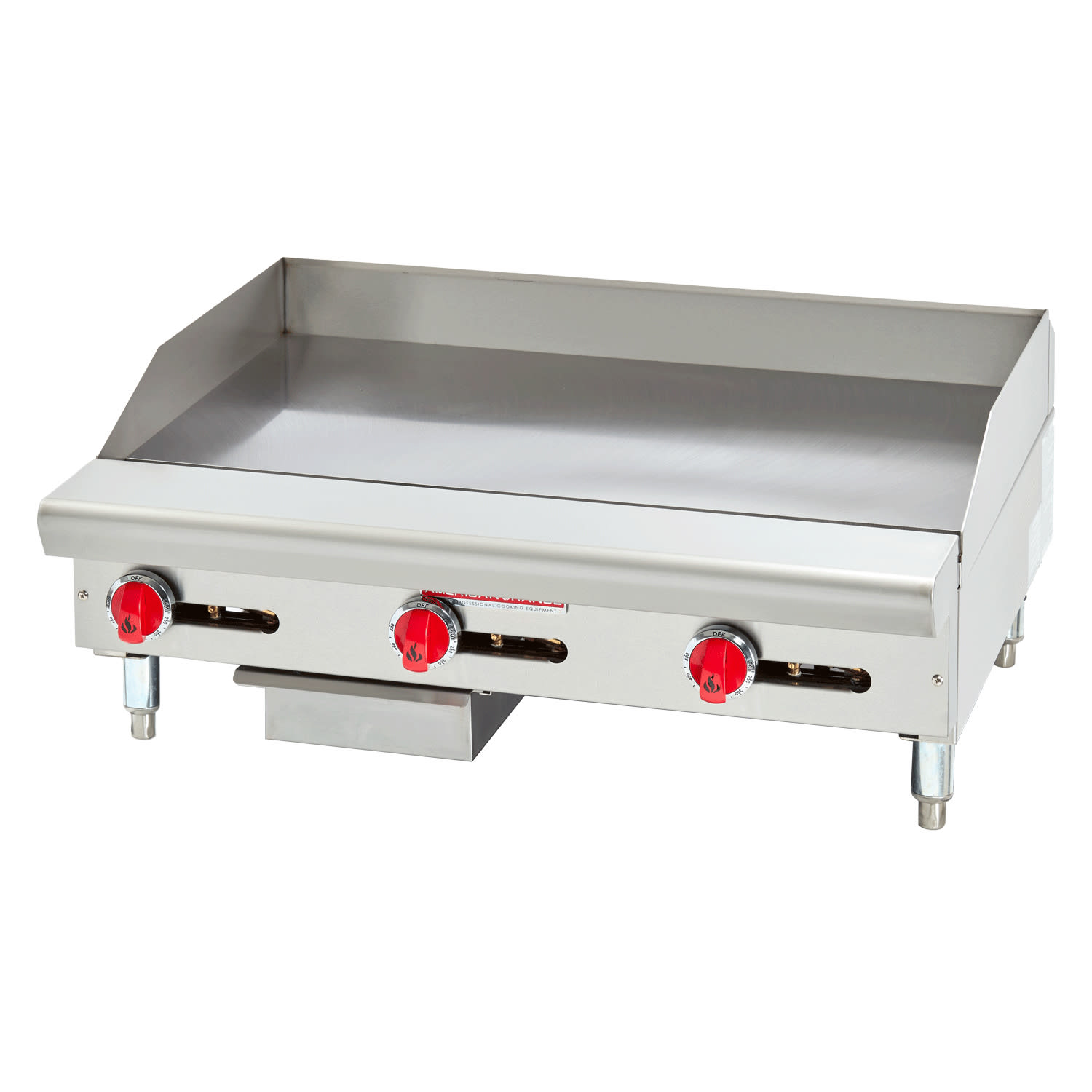 American Range ARSMG-60 NG 60" Gas Commercial Griddle w/ Manual Controls - 1" Steel Plate, Natural Gas, Stainless Steel, Gas Type: NG