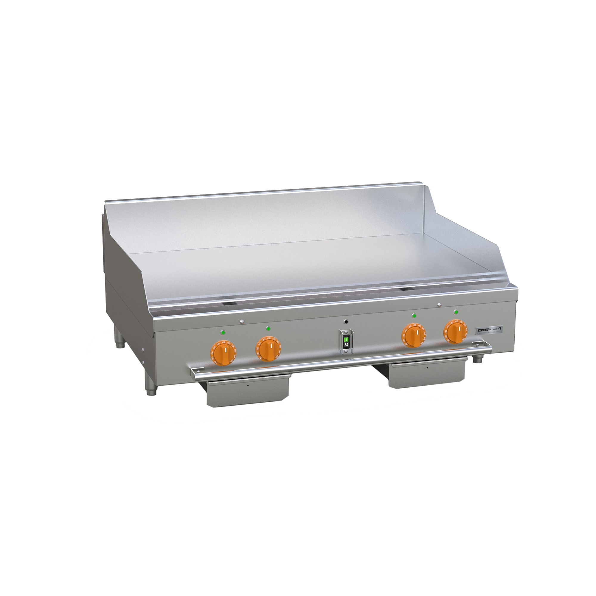 Wood Stone WS-GPL-4836-CT NG 48" Gas Plancha w/ Thermostatic Controls - 3/4" Steel Plate, Natural Gas, Stainless Steel, Gas Type: NG, 120 V