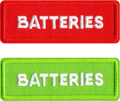 CRDBAG Patches Batteries 4 Pcs