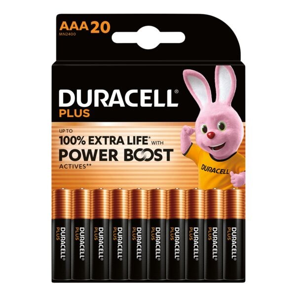 Duracell 20er-Pack Batterien »Plus Power Boost« Micro / AAA, 4.45 cm Image