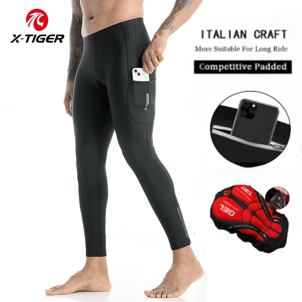 X-TIGER pantalons de cyclisme pantalons de cyclisme pour hommes collants de sport de cyclisme pantalons de cyclisme sur route de montagne vêtements de sport de cyclisme