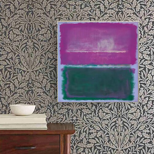 Berühmter Mark Rothko, farbenfrohes abstraktes Kunstwerk, handgemaltes Leinwandgemälde, moderne Wandkunst für Galerie, Wohnzimmer, Heimdekoration, gespannter Rahmen, fertig zum Aufhängen oder Image