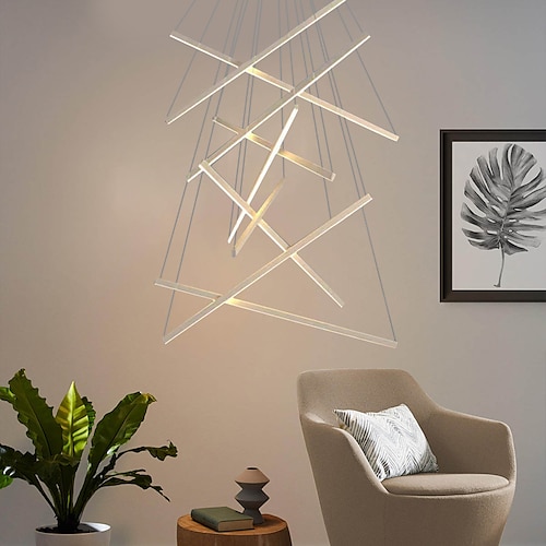 LED Pendelleuchte 3/5/7/9 Köpfe Cluster Design Sputnik Design Kronleuchter für Esszimmer Schlafzimmer Pendelleuchten 110-240V nur dimmbar mit Fernbedienung Image