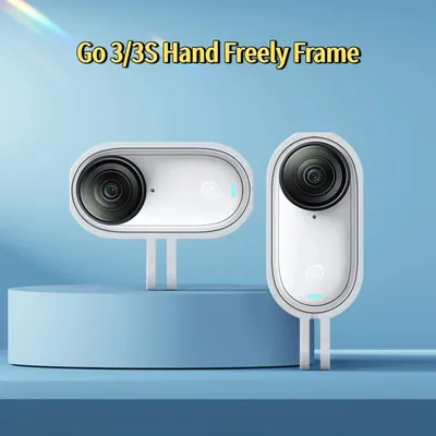 For Insta360 Go 3S 3 Thumb Camera Magnetic Quick Release Cage Tripod Mount Hand Freely Frame Cycling Hiking Bracket Non Charging