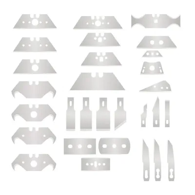 OEM --Special-shaped Cutting Blade Stainless steel Utility Blade SK2 Hook Blades Art Blade Safety Knife Blades with Storage Box