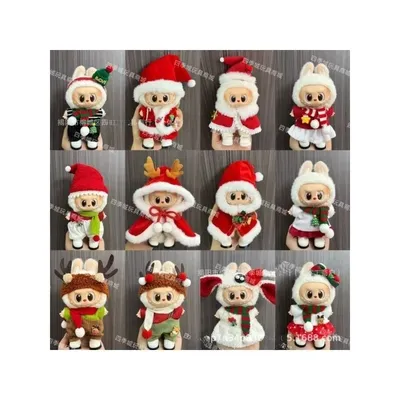 Labubu Accessories Clothes Suitable for V1 V2 V3 Labubu Christmas Deer Set Labubu Red clothing Christmas Fashion Gift