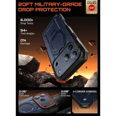 SUPCASE For iPhone 17 Pro Max Case UB Grip Pro Heavy Duty Rugged Magnetic Phone Case with Tempered Glass Screen Protector