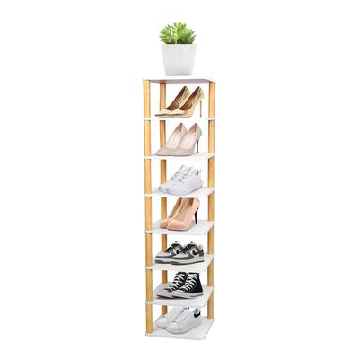 Fresh Fab Finds 8-Tier Entryway Wooden Shoe Rack