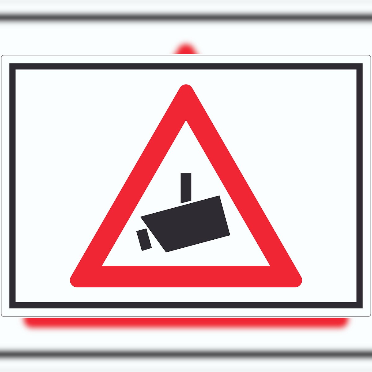 HB-Druck Achtung Videoüberwachung Kameraüberwachung Symbol Aufkleber A6 (105x148mm) Image