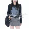 2025, trendiges Retro-elegantes Hello Kitty-Langarmshirt für Damen und Jugendliche, 3D-gedrucktes Y2k-Casual-Sport-Langarm-T-Shirt