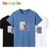 Baumwolle T Shirts Männer Kurze Neue Deer Kopf Druck Oansatz Dünnes T-Shirt Männliche Kleidung Casual Tee Shirt 18 Farben Plus Größe m-6XL