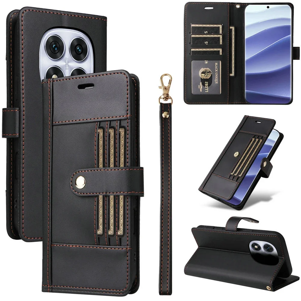 Für Xiaomi Redmi Hinweis 14 Pro 5G 4G Karte Leder Brieftasche Fall für Redmi Hinweis 9S 10S 11S 12S 14S 9 10 11 12 13 14 Pro Plus Abdeckung Image