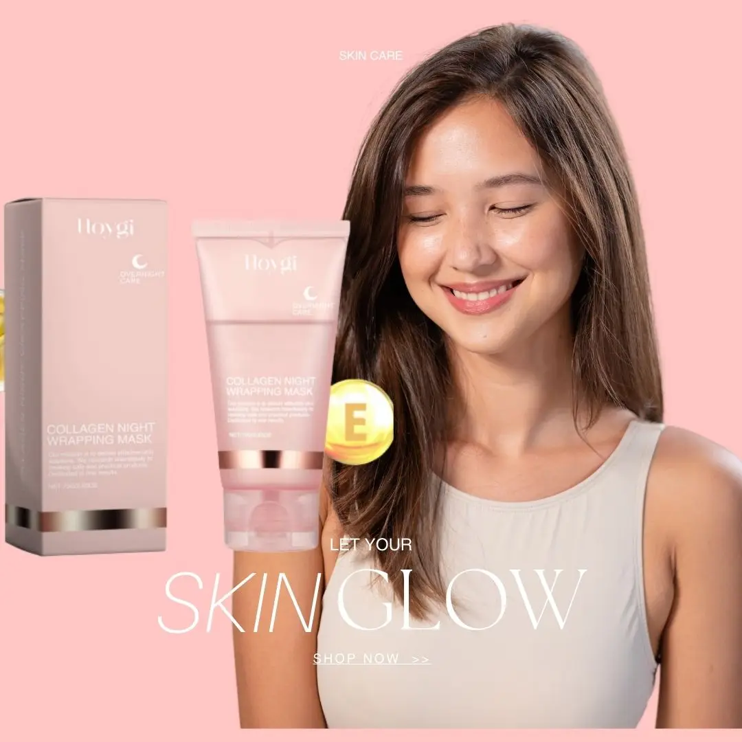 Kollagen verpackung Peeling Gesichts maske Elastizität Feuchtigkeit pflege, reduziert schlaffe Mattheit hydrolysierte Gesichts maske Hautpflege Image