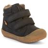 Lauflernschuh FRODDO "OLLIE WOOL TEX", Kinder, Gr. 28, blau (dunkelblau), Nubukleder, klassisch, Schuhe, Winterstiefel, Klettschuh mit Wollfutter