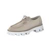 Schnürschuh PAUL GREEN "Paul Green Halbschuhe Veloursleder", Damen, Gr. 39, beige, Veloursleder, casual, Schuhe