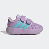 Sneaker ADIDAS SPORTSWEAR "ADIDAS DISNEY FROZEN GRAND COURT KINDER", Gr. 26, powder plum, flash aqua, powder plum, Synthetik, sportlich, Schuhe