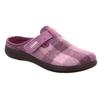 Pantoffel ROHDE "BARI", Damen, Gr. 41, lila, Filz, kariert, klassisch, Schuhe, Hausschuh, Schlappen, Clog, Homeslipper mit Klettverschluss