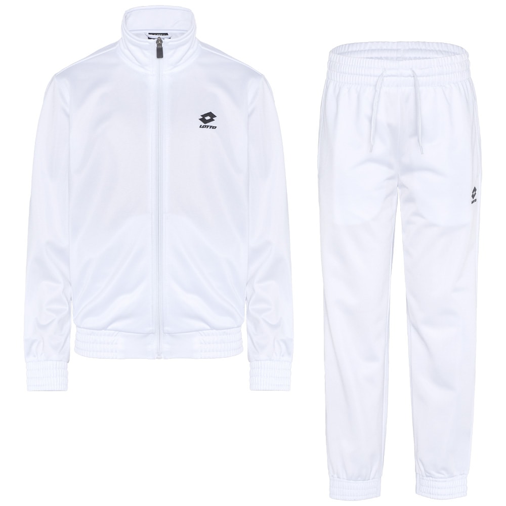 Trainingsanzug LOTTO, Kinder, Gr. 110/116, hellweiß, 100% Polyester, unifarben, Sportanzüge, - besonders leicht & bequem Image