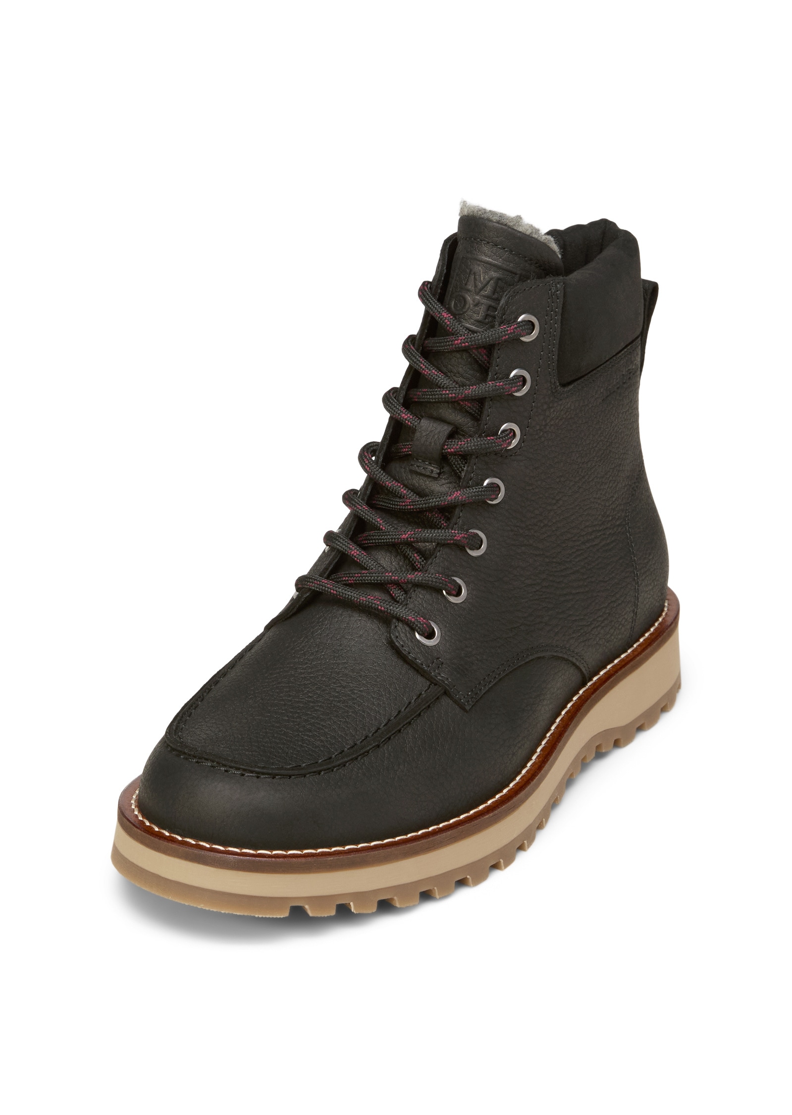 Stiefelette MARC O'POLO "mit Innenzipper", Damen, Gr. 42, schwarz, Obermaterial: 100% Leder (Rind), unifarben, Schuhe Stiefelette