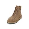 Stiefelette MARC O'POLO "mit Innenzipper", Damen, Gr. 43, grau (schwarz taupe), Obermaterial: 100% Leder (Rind), unifarben, Schuhe