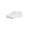 Plateausneaker TOMMY HILFIGER "TH SPORTY CUPSOLE LEATHER", Damen, Gr. 36, weiß, Leder, unifarben, sportlich, Schuhe, Freizeitschuh, Halbschuh, Schnürschuh mit seitlichem Logo