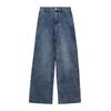 Weite Jeans S.OLIVER JUNIOR, Mädchen, Gr. 140, N-Gr, blau, Denim/Jeans, Obermaterial: 79% Baumwolle, 20% Polyester, 1% Elasthan, casual, weit knöchellang, Jeans, mit Taschen