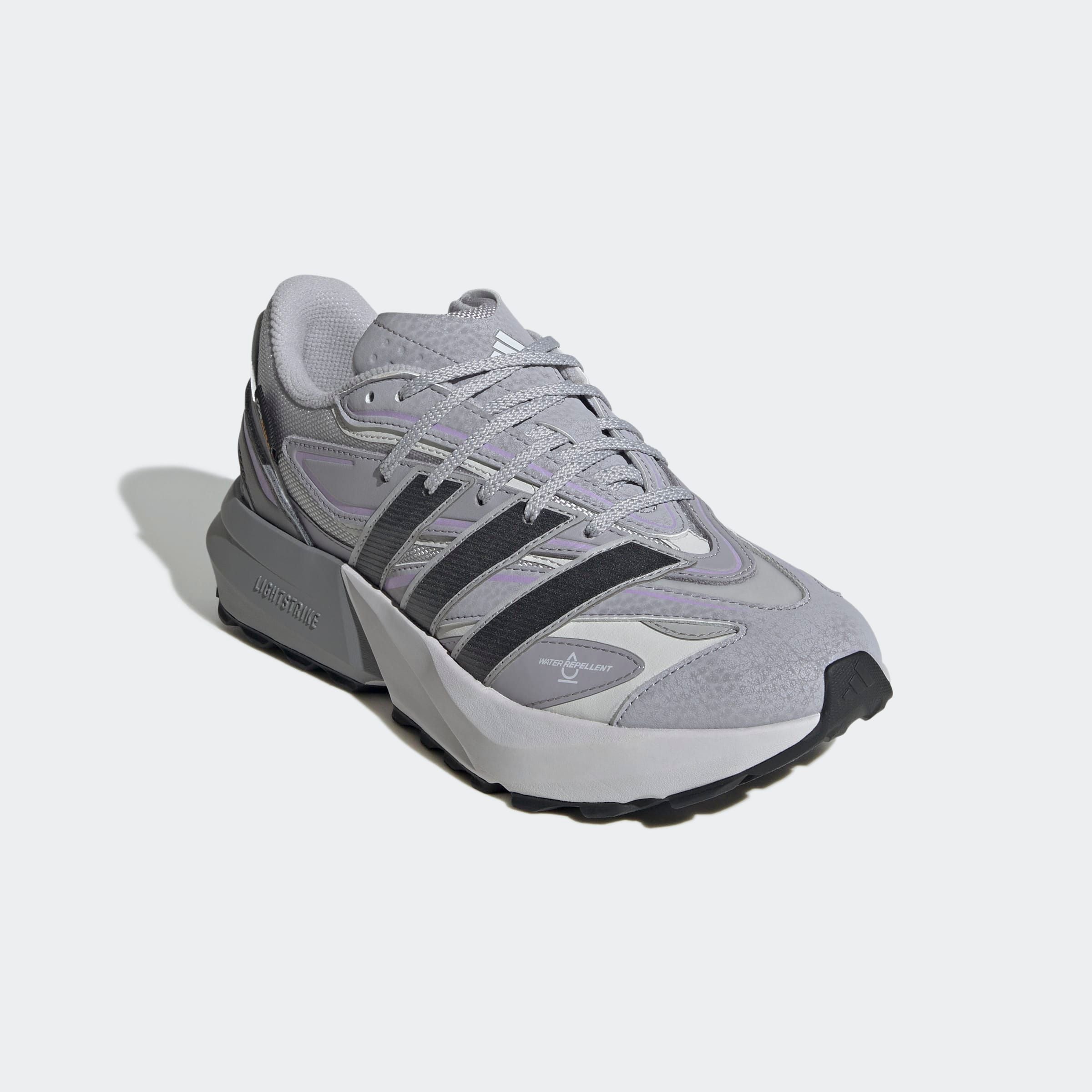 Sneaker ADIDAS SPORTSWEAR "LIGHTBLAZE ATR E", Gr. 38,5, grau (grau two, glory grau, powder plum), Leder, Synthetik, Textil, Schuhe