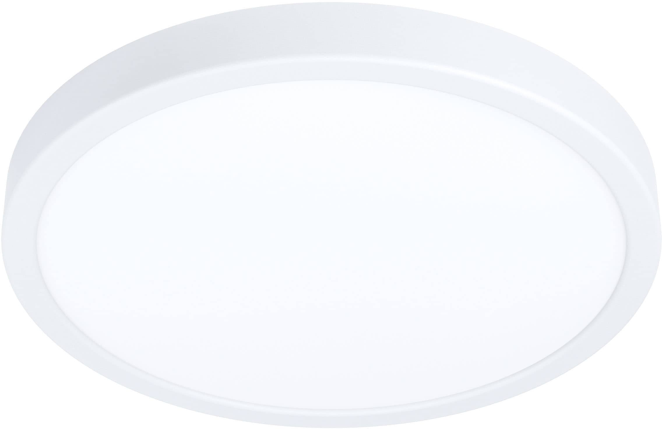 EGLO Deckenleuchte "FUEVA-Z", weiß, Ø 28,5 H: 2,8cm, 1 Stk., Leuchten, Deckenleuchte aus Alu - 19,5W - warmweiß - kaltweiß Image